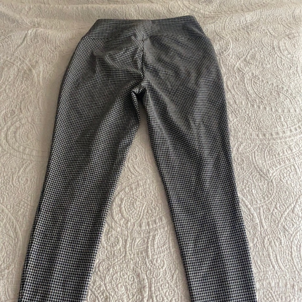 Houndstooth leggings ,, black and white